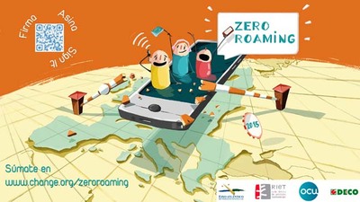PLATAFORMAS DE CONSUMIDORES EUROPEOS Y MS DE 50.000 FIRMAS SE SUMAN A LA CAMPAA PARA EXIGIR EL FIN DEL ROAMING TELEFNICO