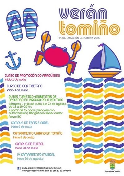 LTIMOS DAS DE INSCRIPCIN PARA A PROGRAMACIN DEPORTIVA 2015 -VERN TOMIO-