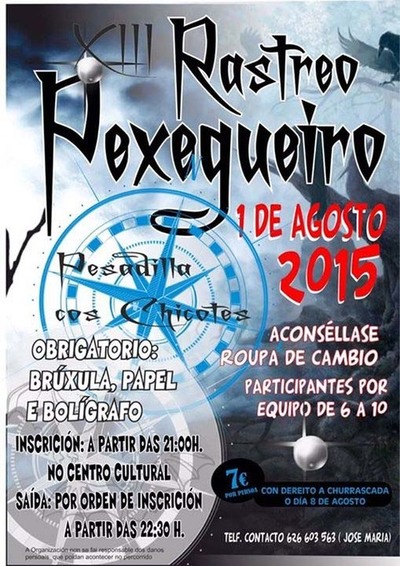 XIII RASTREO DE PEXEGUEIRO O 1 DE AGOSTO DE 2015