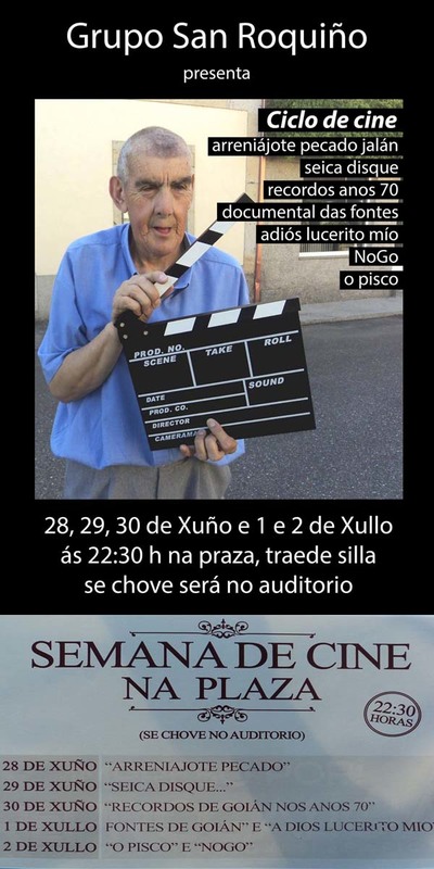 O GRUPO SAN ROQUIO SACA TODO O SEU REPERTORIO NUN CICLO DE CINE DO 29 DE XUO  2 DE XULLO