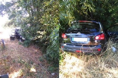 SADA DE VA DUN TODOTERRENO NA PO-552  SEU PASO POR FIGUEIR-TOMIO