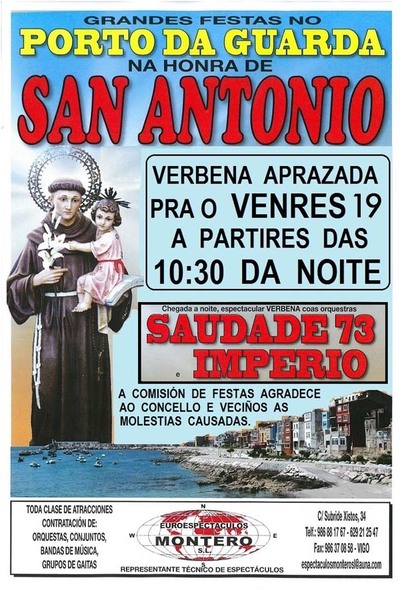 VERBENA DAS FESTAS DE SAN ANTONIO ESTE VENRES NA GUARDA