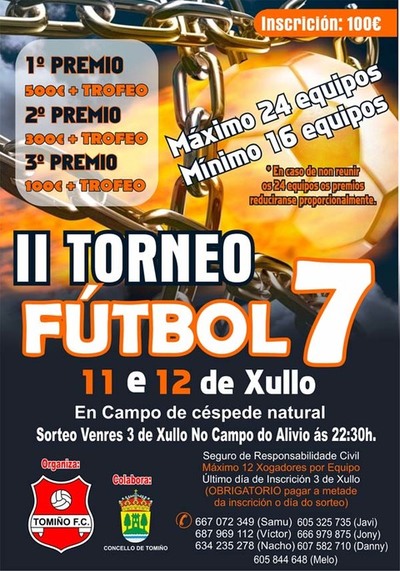 II TORNEO FUTBOL 7 TOMIO O 11 E 12 DE XULLO DE 2015