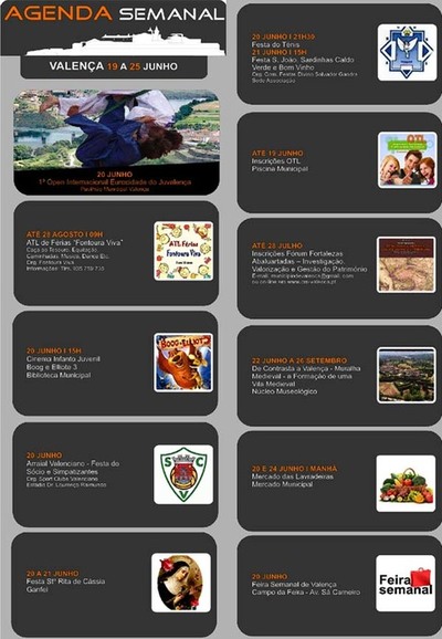 AGENDA SEMANAL VALENCA DO MINHO 19-25 JULHO 2015