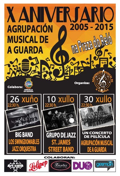X ANIVERSARIO AGRUPACIN MUSICAL DE A GUARDA
