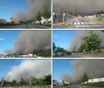 UN INCENDIO FORESTAL OBRIGA A EVACUAR VIVENDAS PRETO DO NCLEO URBANO DE VILANOVA DE CERVEIRA