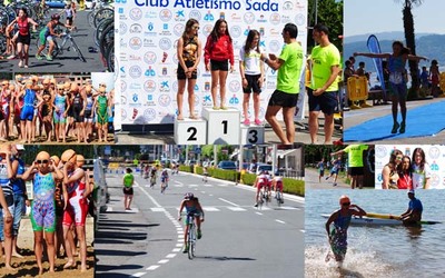 A GUARDESA ELSA PENA ACADA A 1 POSICIN NA PRIMEIRA PROBA EN CATEGORA ALEVN FEMENINO NO CAMPIONATO GALEGO DE TRIATLN