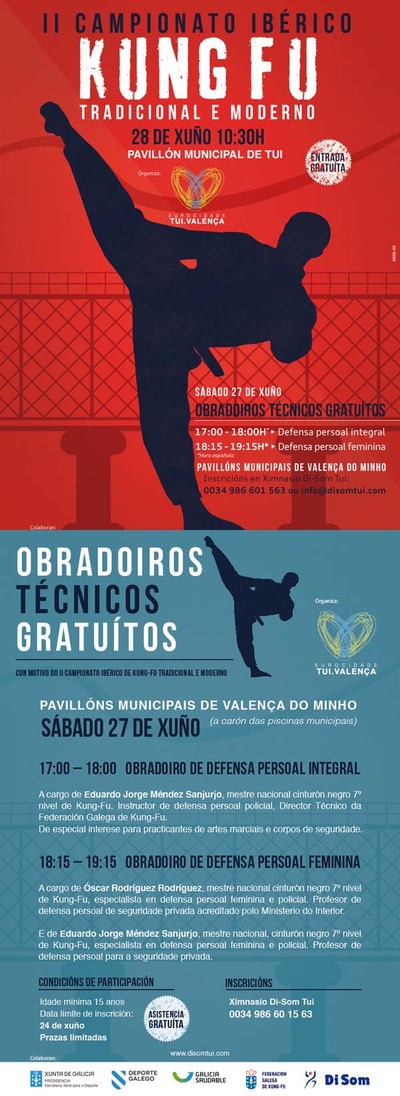 TUI ACOLLE ESTE DOMINGO O II CAMPIONATO IBRICO DE KUNG FU