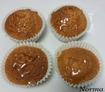 RECETA: MAGDALENAS DE DULCE DE LECHE