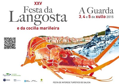 A GUARDA ACOLLE A XXV FESTA DA LANGOSTA E DA COCIA MARIEIRA O 3, 4 e 5 DE XULLO DE 2015