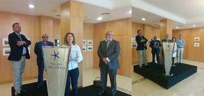 LOS ALCALDES DE OIA Y BAIONA INAUGURAN LA EXPOSICIN FOTOGRFICA -EL ANTIGUO BALNEARIO DE BAIONA-