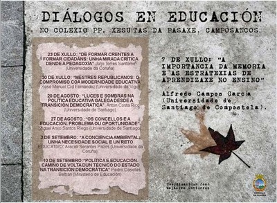 ALFREDO CAMPOS PRESENTA HOXE A CHARLA -A IMPORTANCIA DA MEMORIA E AS ESTRATEXIAS DE APRENDIZAXE NO ENSINO- DENTRO DO CICLO -DILOGOS DE EDUCACIN-