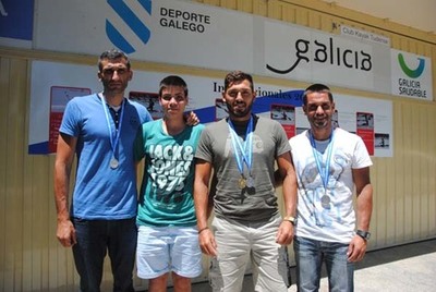 REGRESO DE LOS PALISTAS DEL KAYAK TUDENSE DEL EUROPEO DE MARATN