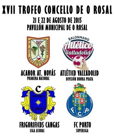 CONFIRMADOS OS 4 EQUIPOS DE BALONMN PARTICIPANTES NO XVII TROFEO CONCELLO DE O ROSAL