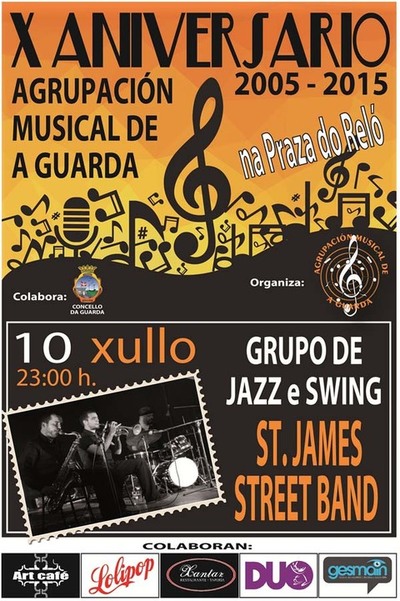 CONCERTO DE ST. JAMES STREET BAND ESTE VENRES NA GUARDA