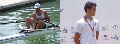 DOS REMEROS DEL CLUB REMO DO MIO-SETA, CONCENTRADOS CON EL EQUIPO NACIONAL DE REMO OLIMPICO