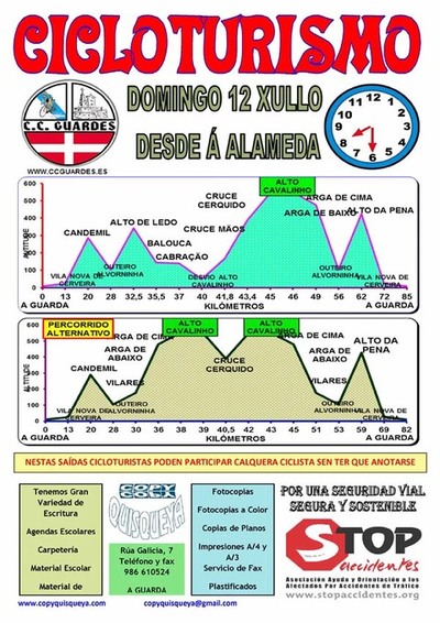 SADA CICLOTURISMO CO CLUBE CICLISTA GUARDS O 12 DE XULLO