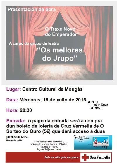 OBRA TEATRAL -O TRAXE NOVO DO EMPERADOR- EL 15 DE JULIO EN MOUGS-OIA