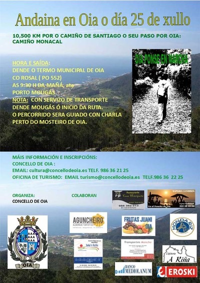 OIA ORGANIZA UNHA ANDAINA POLO CAMIO PORTUGUS DA COSTA O 25 DE XULLO