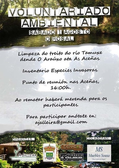  VOLUNTARIADO AMBIENTAL SBADO 1 DE AGOSTO O ROSAL
