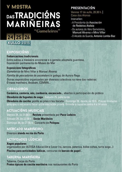 A V MOSTRA DAS TRADICINS MARIEIRAS PRESENTA UN PROGRAMA REPLETO DE EXPOSICINS, OBRADOIROS, MSICA E GASTRONOMA