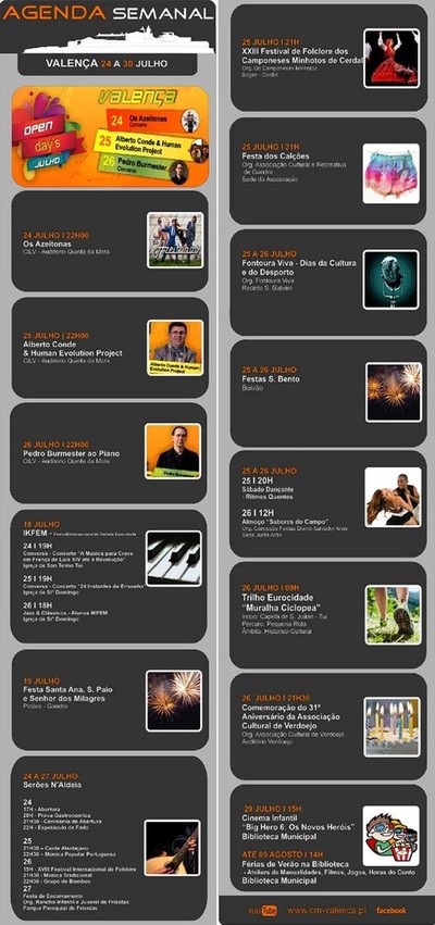 AGENDA SEMANAL VALENCA DO MINHO 24-30 JULHO 2015