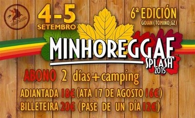 O MINHO REGGAE SPLASH VOLTA A TOMIO EN SETEMBRO