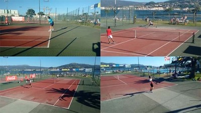 CONTINA EL XXIII OPEN NACIONAL DE TENIS EN A GUARDA