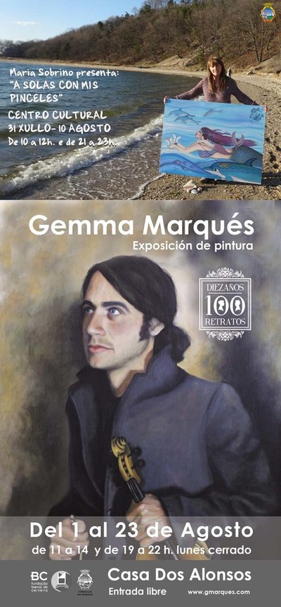 ESTA FIN DE SEMANA INAUGRANSE DAS EXPOSICINS DE PINTURA NA GUARDA