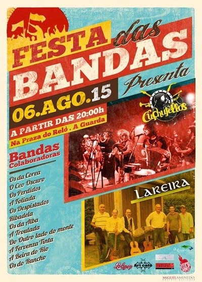 CONCERTO DE CUCHUFELLOS E LAREIRA NA FESTA DAS BANDAS O 6 DE AGOSTO NA GUARDA