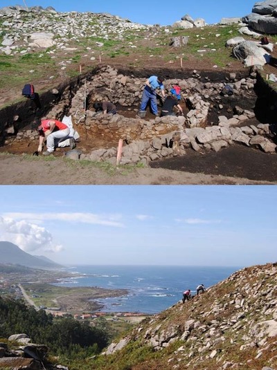 INCIANSE OS TRABALLOS ARQUEOLXICOS NO CASTRO DA CABECIA