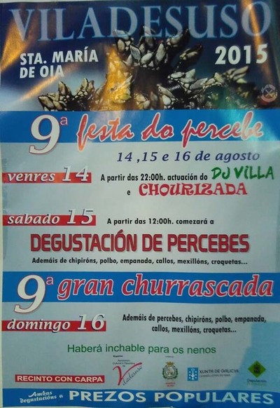 IX FESTA DO PERCEBE E IX GRAN CHURRASCADA EN VILADESUSO-OIA