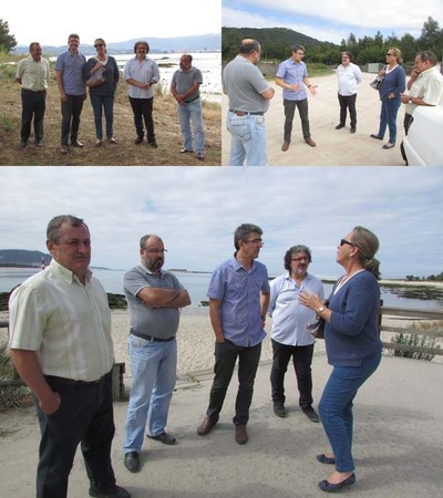O ALCALDE DA GUARDA, ANTONIO LOMBA, RECIBE A XEFA DE COSTAS DO ESTADO EN PONTEVEDRA, CRISTINA PAZ-CURBERA