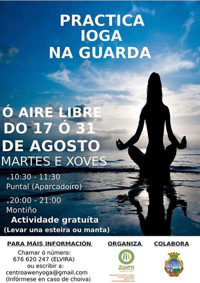 CLASES DE IOGA AO AIRE LIBRE NA GUARDA