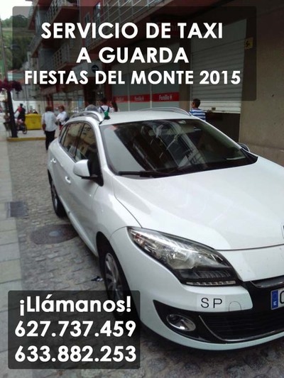 SERVICIO DE TAXI NOCTURNO DURANTE LAS FIESTAS DEL MONTE 2015 EN A GUARDA