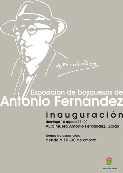  O CONCELLO DE TOMIO ORGANIZA UNHA EXPOSICIN TEMPORAL DE BOSQUEXOS DE RETRATOS DE ANTONIO FERNNDEZ