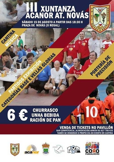 O ACANOR ATL. NOVS FESTEXA ESTE SBADO A III XUNTANZA