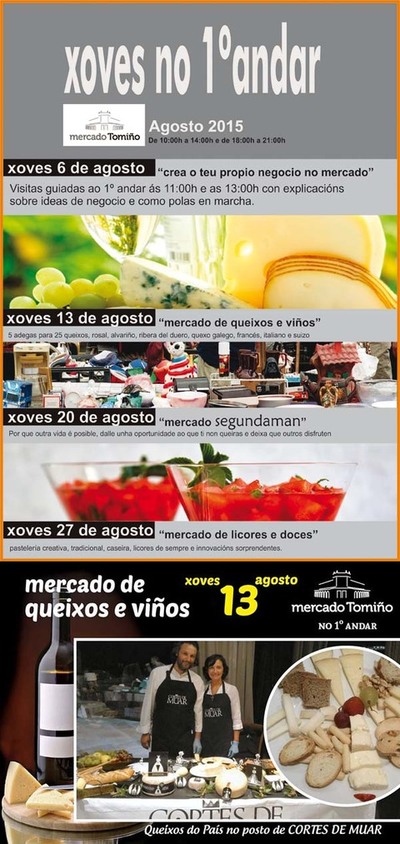 O CONCELLO DE TOMIO ORGANIZA UN MERCADO DE QUEIXOS E VIOS NO MERCADO MUNICIPAL