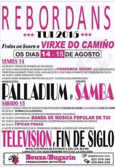 FESTAS NA HONRA DA VIRXE DO CAMIO EN REBORDNS-TUI