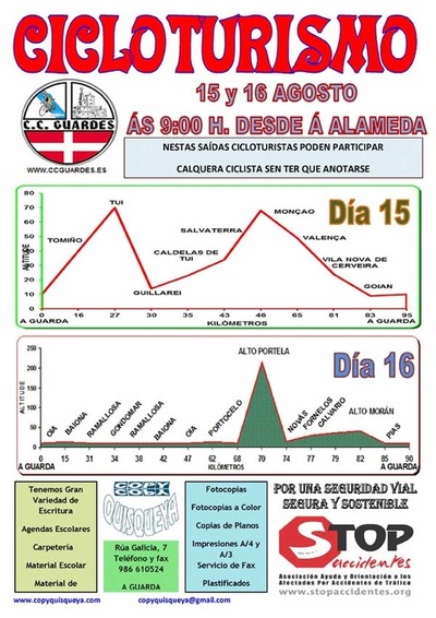 SADA CICLOTURISMO CO CLUBE CICLISTA GUARDS O 15 E 16 DE AGOSTO