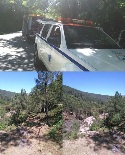 RESCATADA EN LAS POZAS DE LOUREZA DESPUS DE UNA CADA