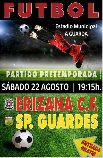 ESTE SBADO PARTIDO DE PRETEMPORADA ENTRE O SPORTING GUARDS E O ERIZANA CF