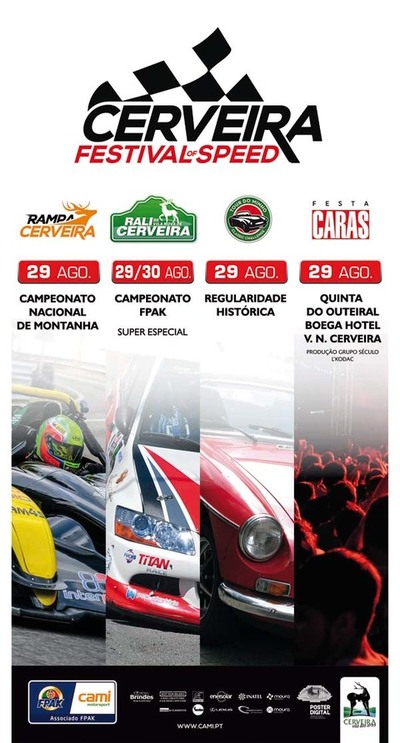 RALI, RAMPA E TOUR DE CLSSICOS DO SPEED A CERVEIRA DIAS 29 E 30 DE AGOSTO