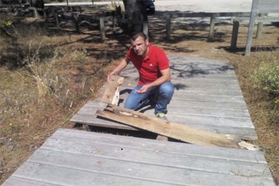 O BNG DENUNCIA O DESINTERESE DO GOBERNO MUNICIPAL DA GUARDA POLO ESTADO DAS RAMPLAS DA ARMONA