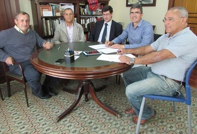 O ALCALDE DA GUARDA RENESE COA EMPRESA ATSA