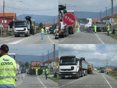 INICIADAS AS OBRAS DE REPARACIN DO FIRME DA PO-552 NA GUARDA, OIA, O ROSAL E TOMIO