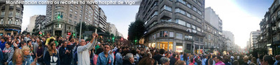 MANIFESTACIN HISTRICA EN LAS CALLES DE VIGO POR LOS RECORTES EN LA SANIDAD PBLICA