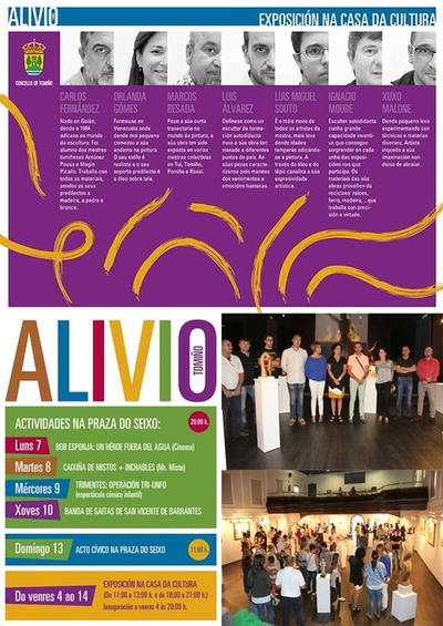 O CONCELLO DE TOMIO CELEBRA AS FESTAS PATRONAIS DO ALIVIO CON EXPOSICIN, ACTUACINS MUSICAIS, ACTIVIDADES INFANTS E HOMENAXE A MARA CUA CUA