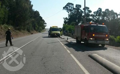 UN CICLISTA FERIDO TRAS UNHA CADA NO CARRIL BICI EN OIA