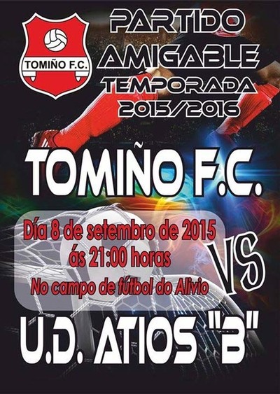 HOXE PARTIDO AMIGABLE ENTRE O TOMIO FC E O UD ATIOS -B-